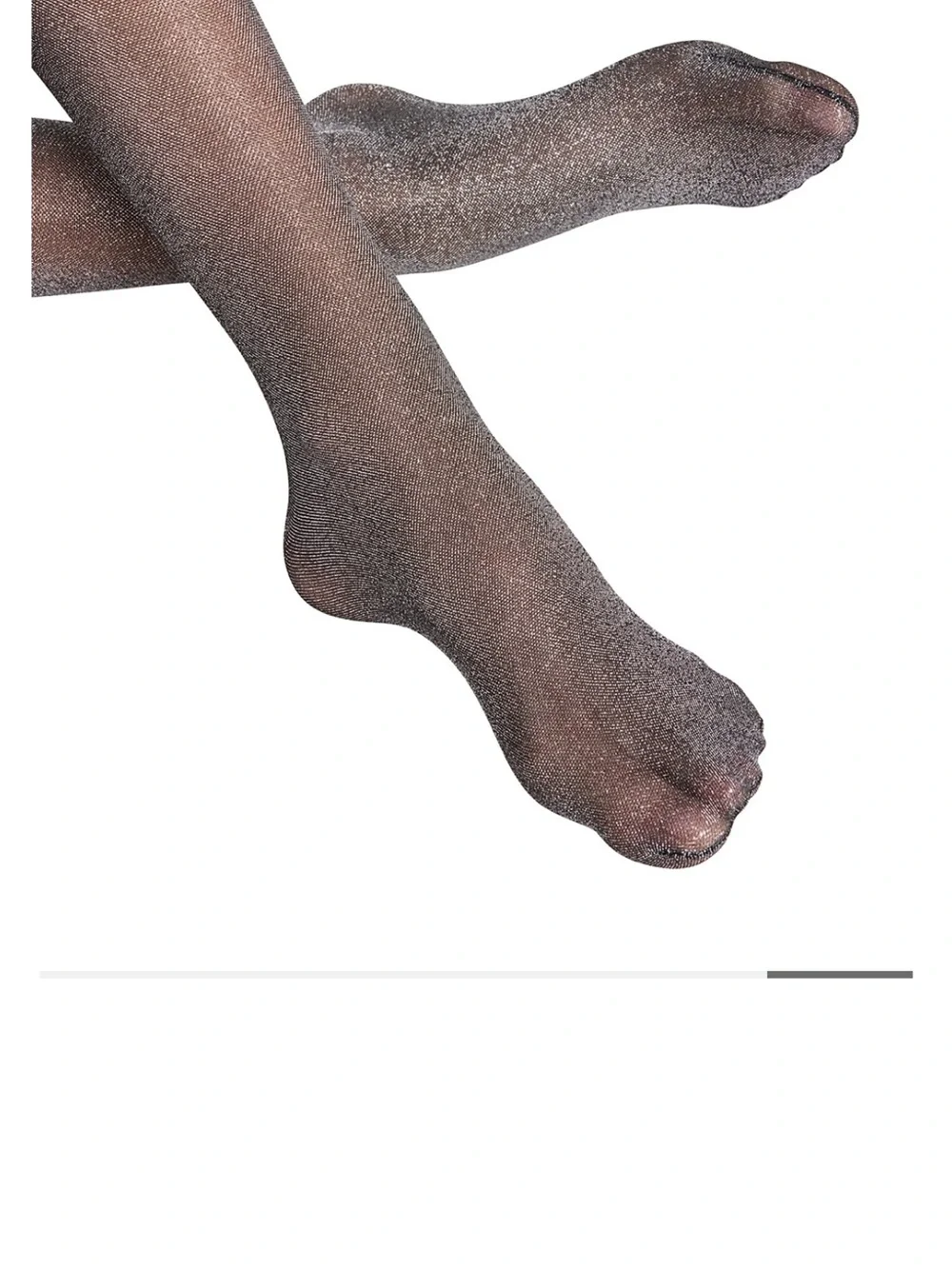 Falke size small new in package  Silver Glitter Tights -
